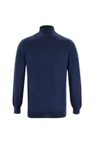 Koyu Petrol Balıkçı Yaka Regular Fit Yünlü Triko Kazak