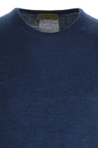 Koyu Petrol Bisiklet Yaka Regular Fit Yünlü Triko Kazak