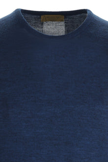 Koyu Petrol Bisiklet Yaka Regular Fit Yünlü Triko Kazak