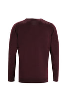 Koyu Bordo Bisiklet Yaka Regular Fit Triko Kazak