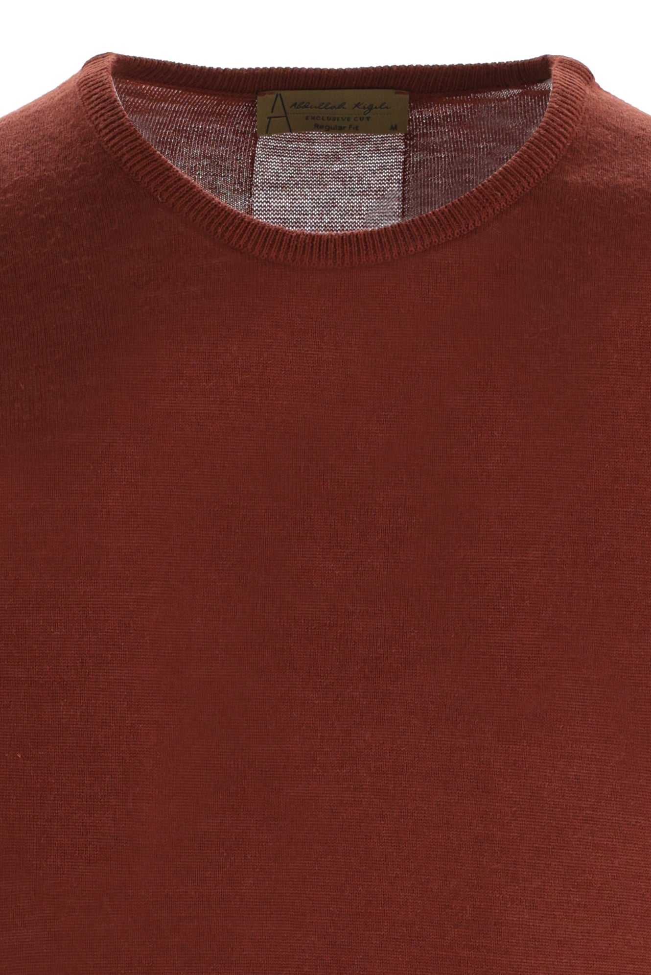 Kiremit Bisiklet Yaka Regular Fit Triko Kazak