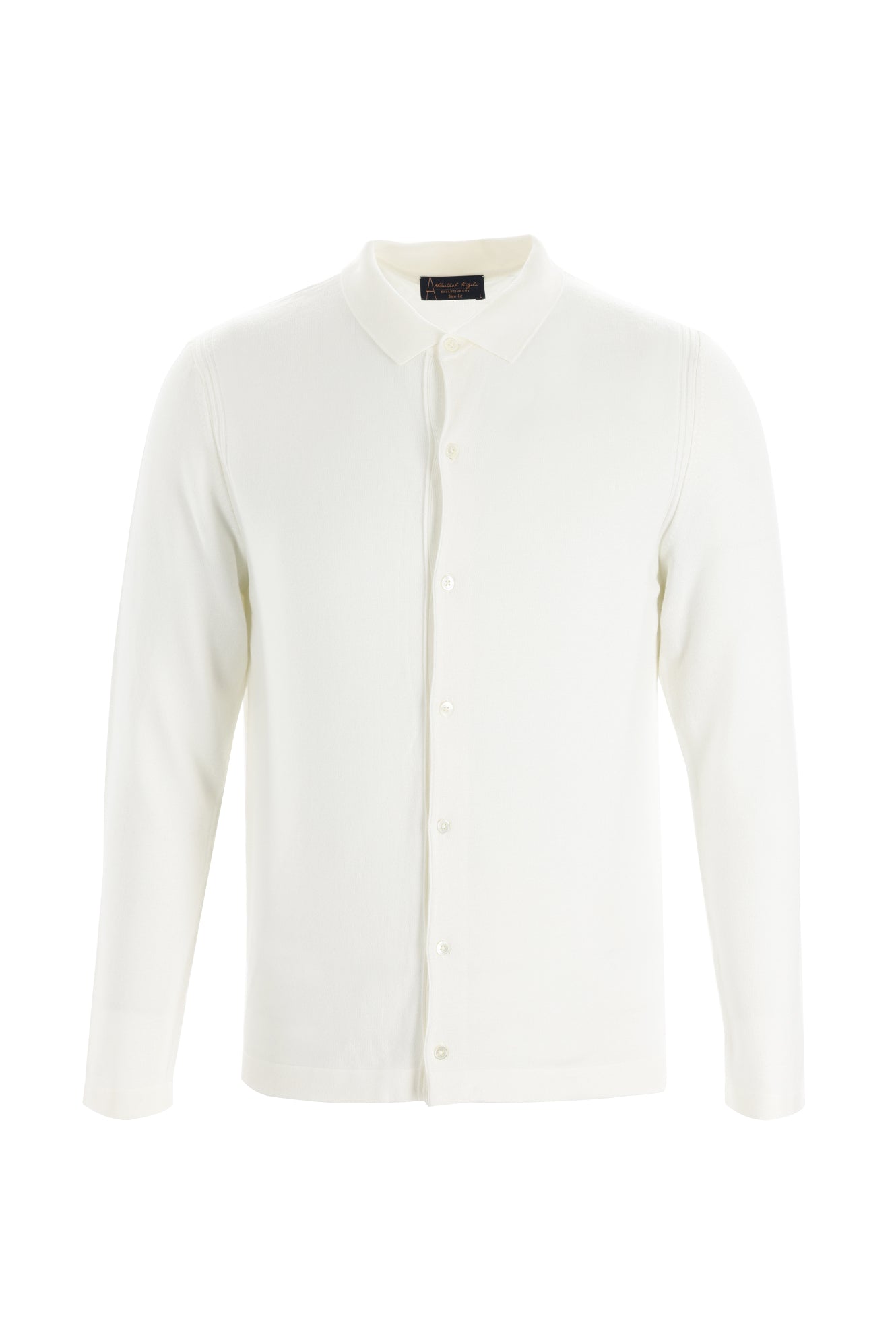 Ekru Polo Yaka Slim Fit Dar Kesim Triko Hırka