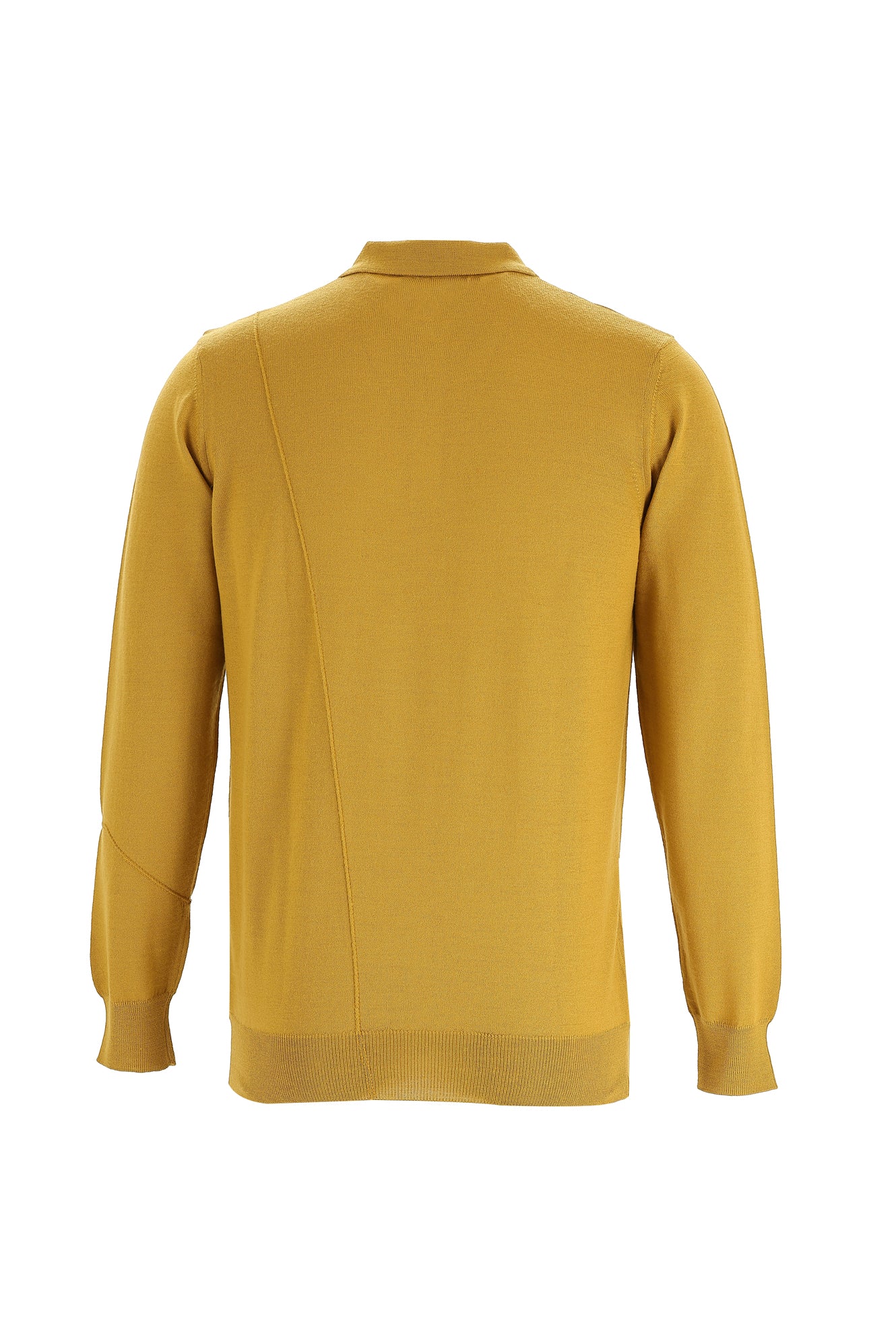 Safran Polo Yaka Regular Fit Yünlü Triko Kazak