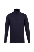 Koyu Lacivert Balıkçı Yaka Slim Fit Dar Kesim Triko Kazak