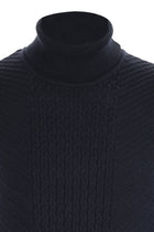 Koyu Lacivert Balıkçı Yaka Slim Fit Dar Kesim Triko Kazak