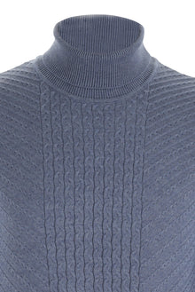 İndigo Balıkçı Yaka Slim Fit Dar Kesim Triko Kazak