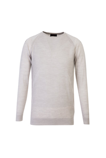 Taş Bisiklet Yaka Slim Fit Dar Kesim Yünlü Desenli Triko Kazak