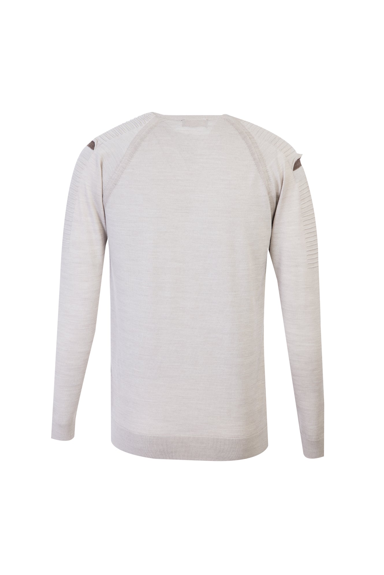 Taş Bisiklet Yaka Slim Fit Dar Kesim Yünlü Desenli Triko Kazak