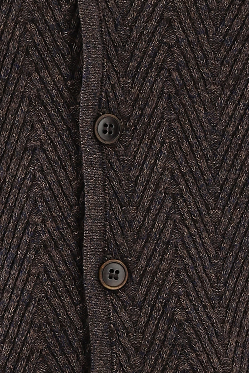 Koyu Kahve Regular Fit Spor Triko Pamuk Yelek