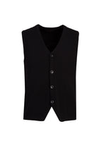 Siyah Slim Fit Dar Kesim Triko Yelek