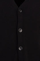 Siyah Slim Fit Dar Kesim Triko Yelek
