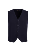 Orta Lacivert Slim Fit Dar Kesim Triko Yelek