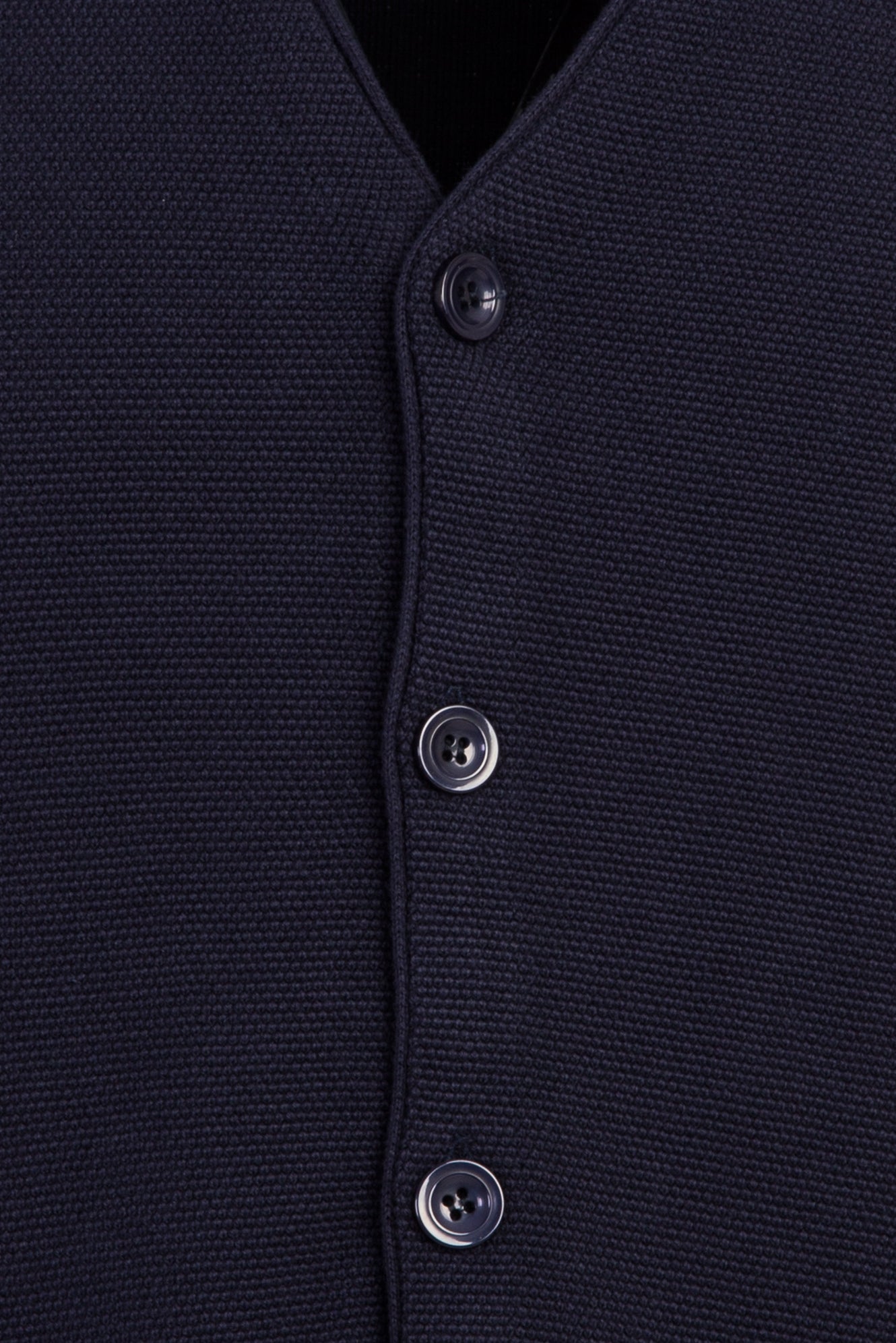 Orta Lacivert Slim Fit Dar Kesim Triko Yelek
