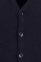 Orta Lacivert Slim Fit Dar Kesim Triko Yelek