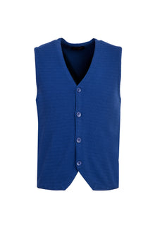 Kobalt Mavi Slim Fit Dar Kesim Triko Yelek