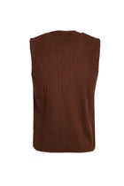 Açık Kahve  Slim Fit Dar Kesim Triko Yelek