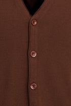 Açık Kahve  Slim Fit Dar Kesim Triko Yelek