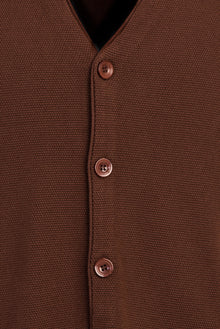 Açık Kahve  Slim Fit Dar Kesim Triko Yelek