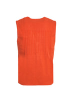 Kiremit Slim Fit Dar Kesim Triko Yelek