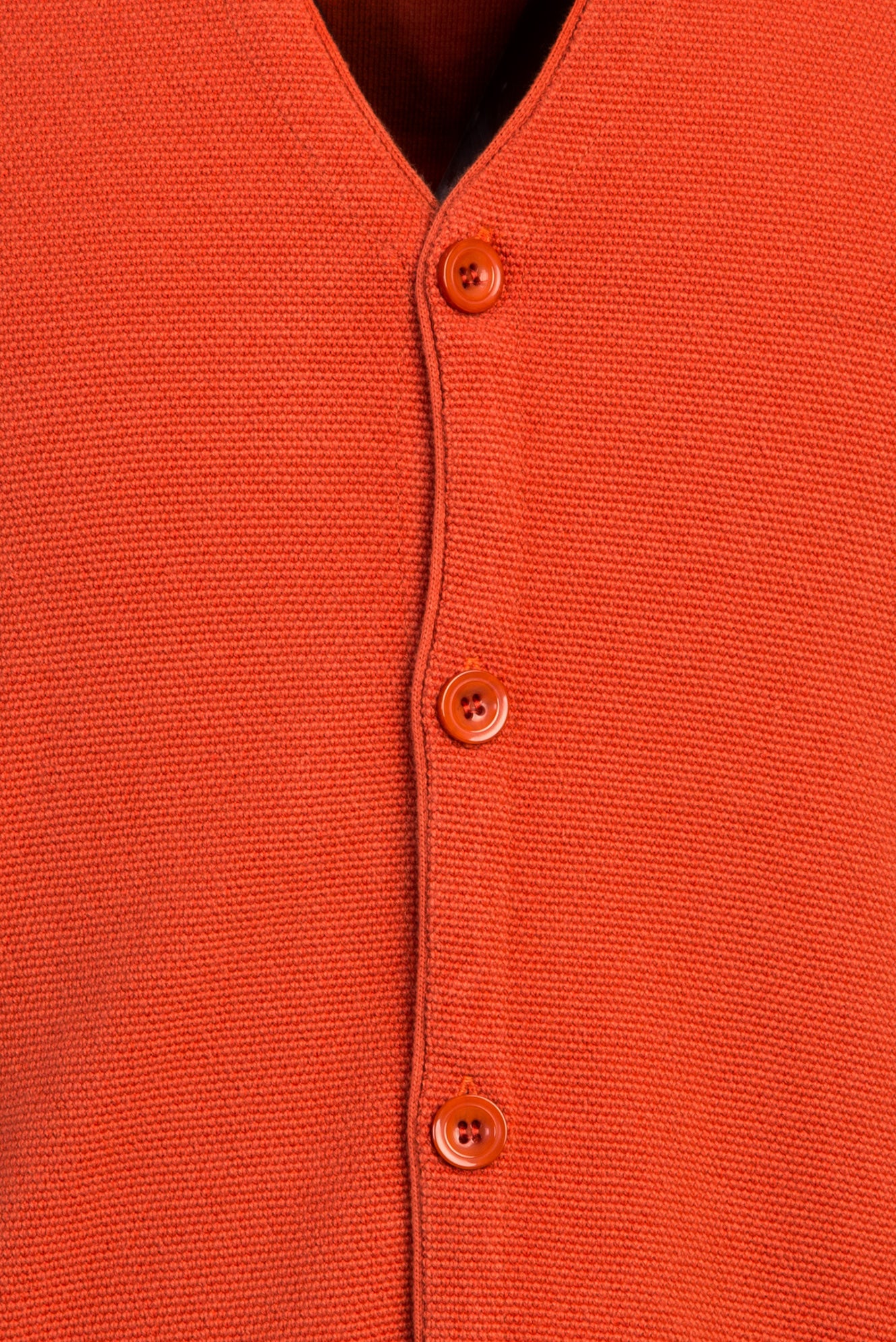 Kiremit Slim Fit Dar Kesim Triko Yelek