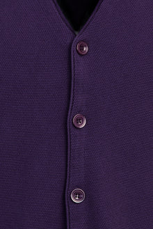 Orta Mor Slim Fit Dar Kesim Triko Yelek