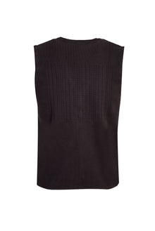 Orta Antrasit Slim Fit Dar Kesim Triko Yelek