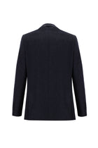 Orta Lacivert Slim Fit Dar Kesim Yünlü Klasik Ceket