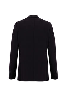 Koyu Bordo 4 Drop Relaxed Fit Rahat Kesim Yünlü Klasik Ceket-Abdullah Ki??l?