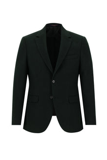 Koyu Ye?il 6 Drop Regular Fit Standart Kesim Yünlü Klasik Ceket-Abdullah Ki??l?