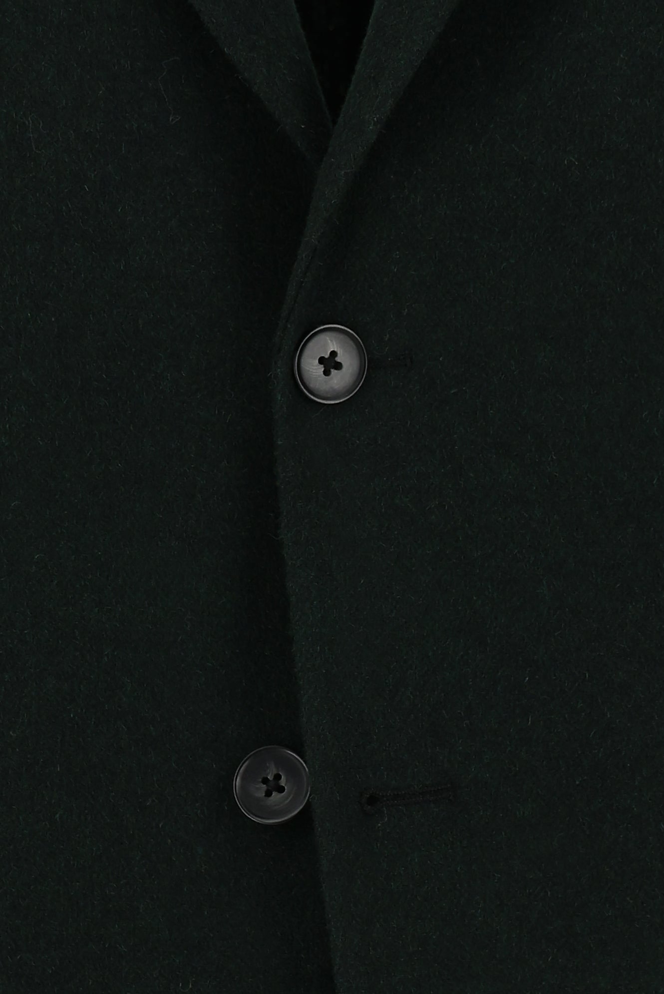 Koyu Yeşil Slim Fit Dar Kesim Yünlü Klasik Ceket