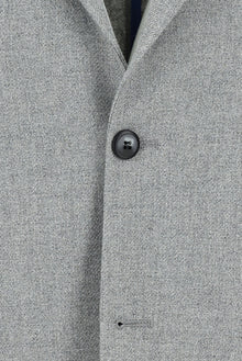 Orta Gri Slim Fit Dar Kesim Yünlü Ceket