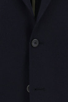 Koyu Lacivert Regular Fit Yünlü Ceket