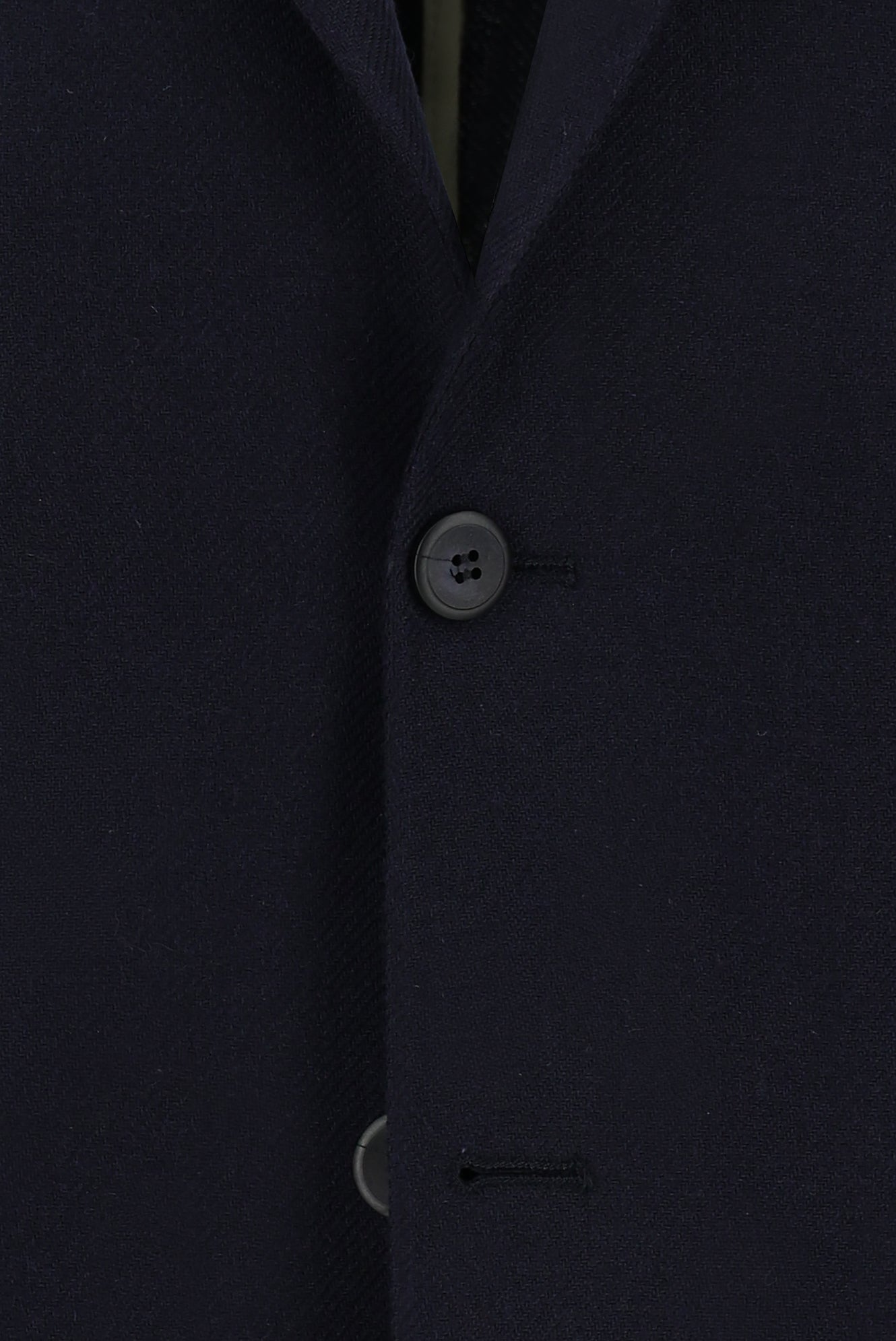 Koyu Lacivert Relaxed Fit Rahat Kesim Yünlü Ceket