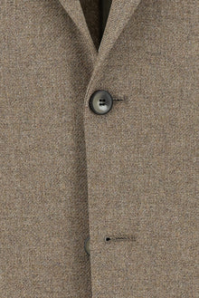 Koyu Bej 4 Drop Relaxed Fit Rahat Kesim Yünlü Ceket-Abdullah Ki??l?