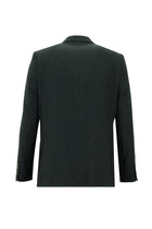 Petrol Yeşili Slim Fit Dar Kesim Yünlü Desenli Ceket