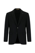 Siyah Relaxed Fit Rahat Kesim İtalyan Kaşmir Ceket