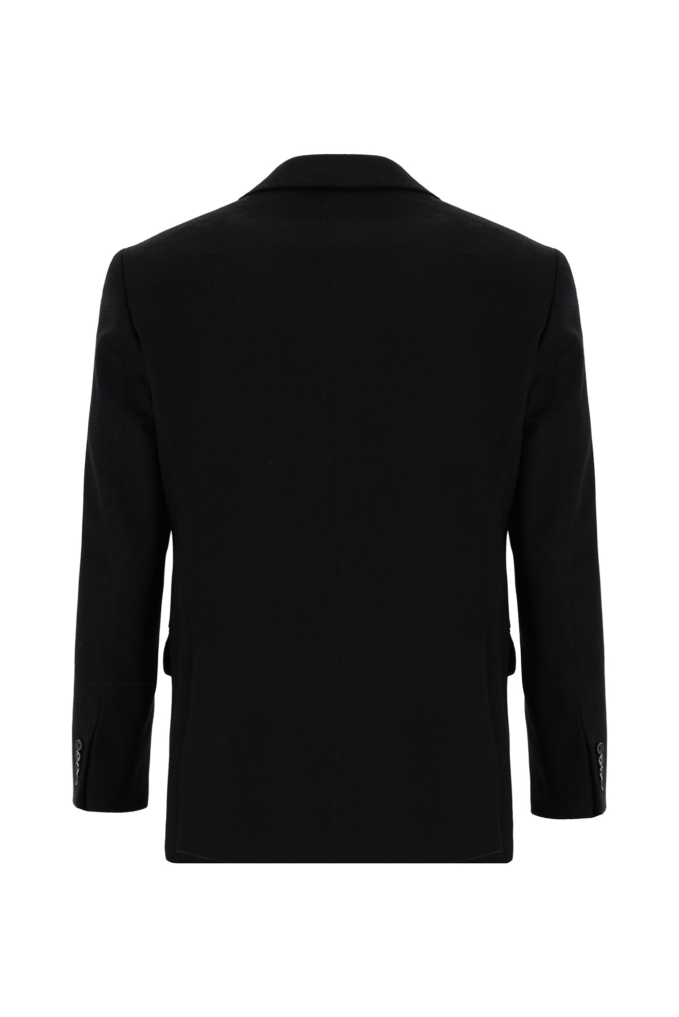 Siyah Slim Fit Dar Kesim İtalyan Kaşmir Ceket