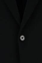 Siyah Slim Fit Dar Kesim İtalyan Kaşmir Ceket