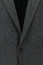 Orta Füme Slim Fit Dar Kesim İtalyan Kaşmir Ceket