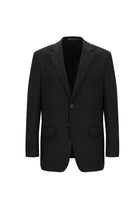 Koyu Füme Slim Fit Dar Kesim İtalyan Kaşmir Ceket