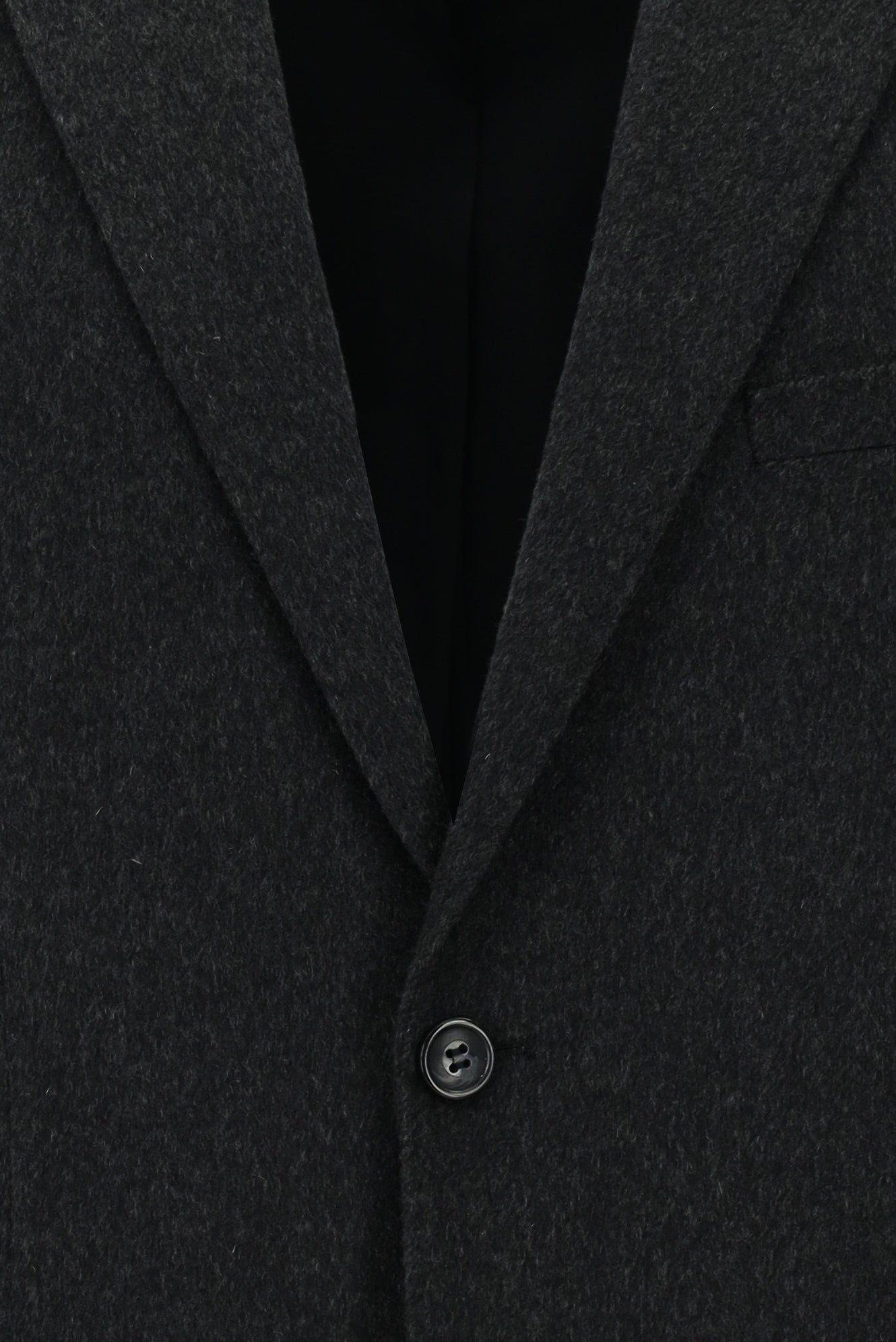 Koyu Füme Slim Fit Dar Kesim İtalyan Kaşmir Ceket