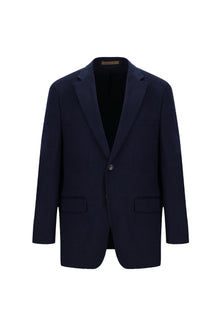 Orta Lacivert 7 Drop Slim Fit Dar Kesim ?talyan Ka?mir Ceket-Abdullah Ki??l?