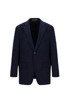 Orta Lacivert Slim Fit Dar Kesim İtalyan Kaşmir Ceket