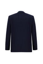 Orta Lacivert Slim Fit Dar Kesim İtalyan Kaşmir Ceket