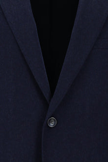 Orta Lacivert Slim Fit Dar Kesim İtalyan Kaşmir Ceket