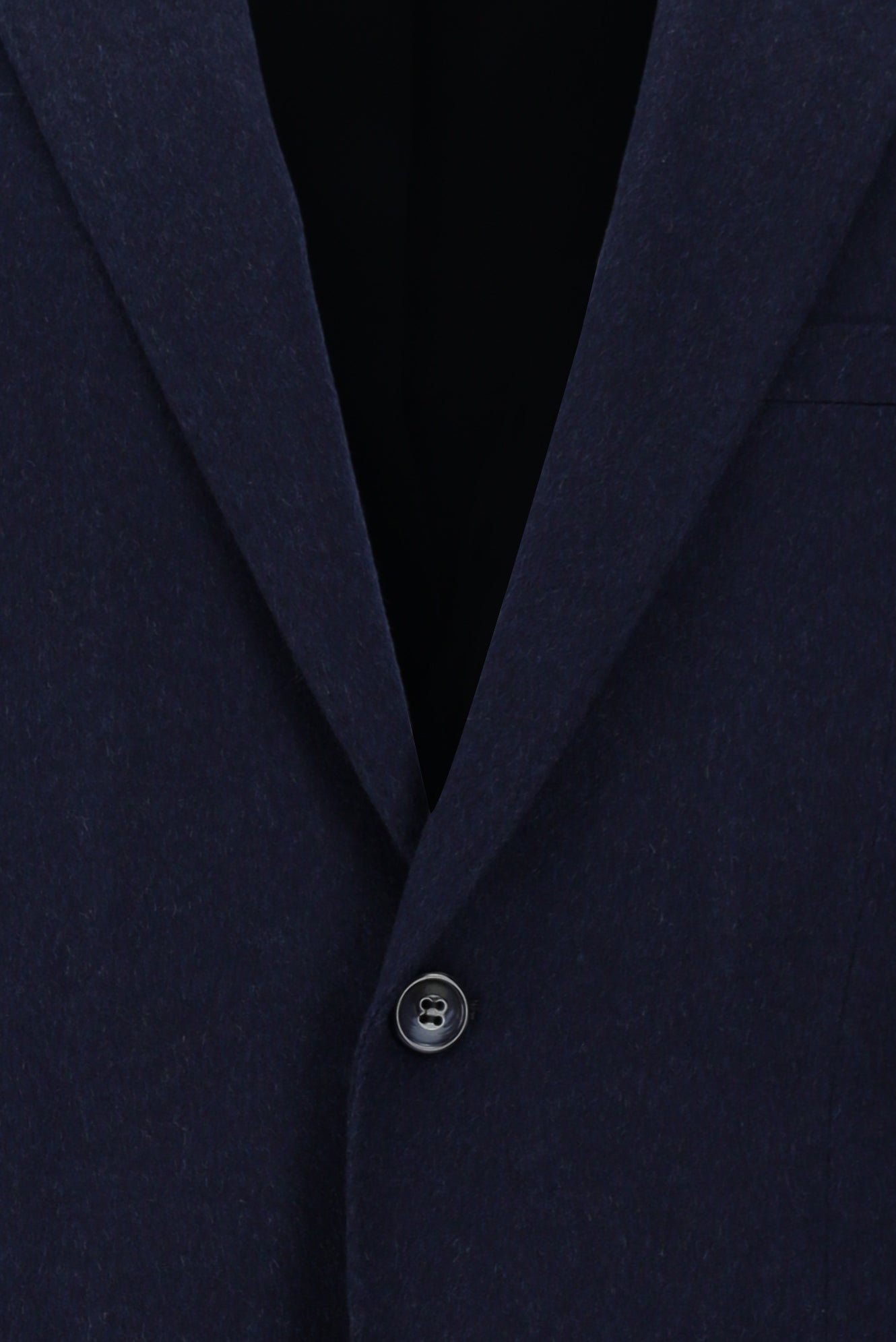 Orta Lacivert Regular Fit İtalyan Kaşmir Ceket