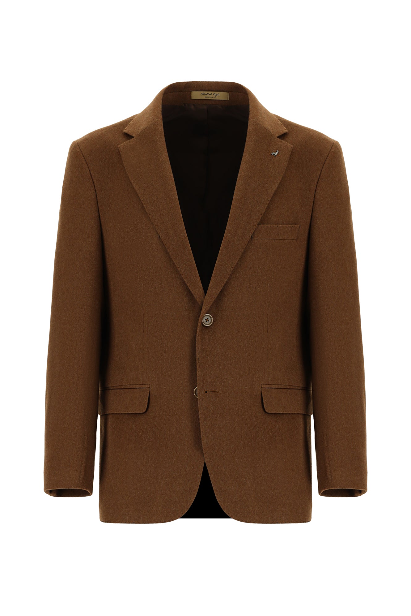 Taba Slim Fit Dar Kesim İtalyan Kaşmir Ceket