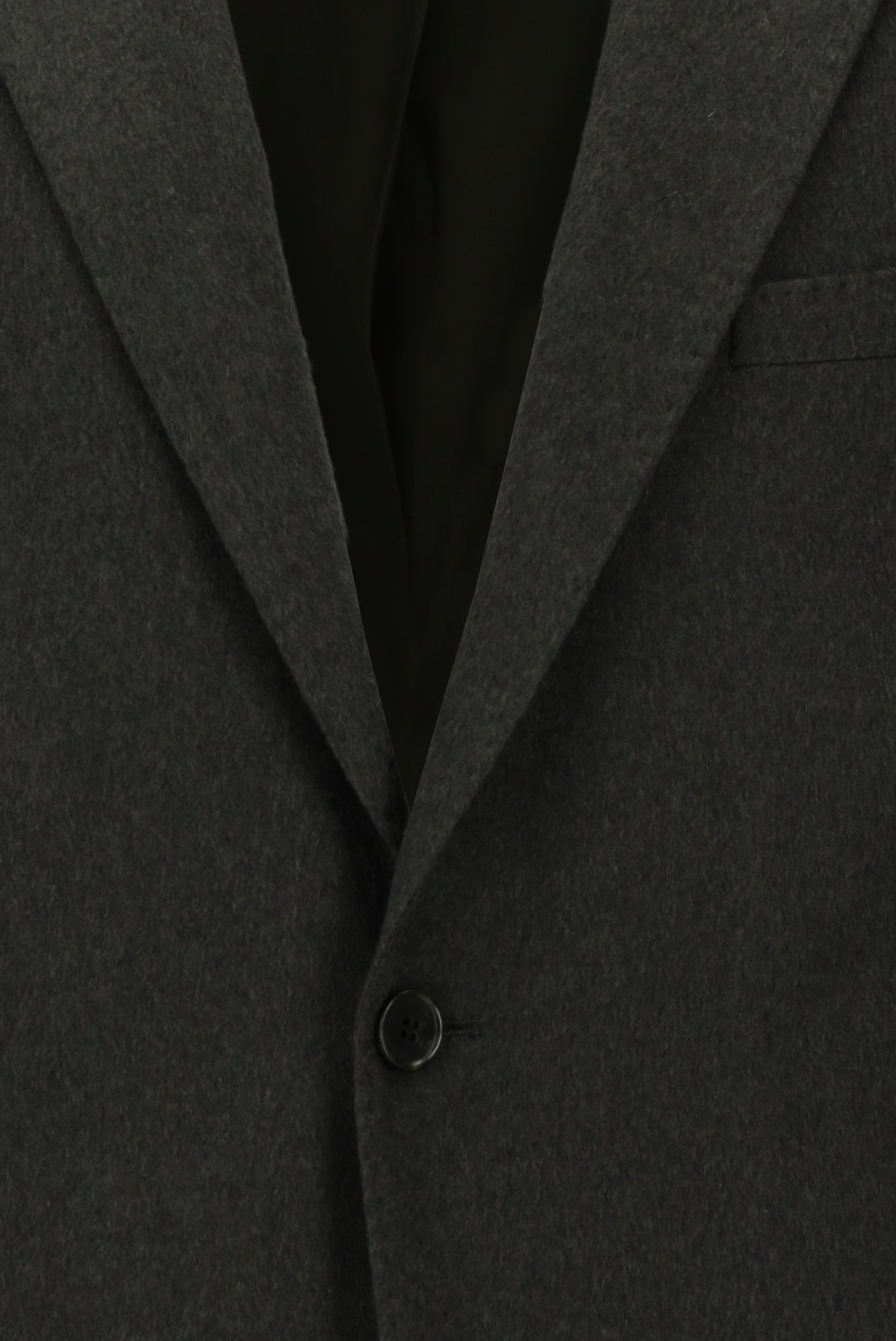Orta Haki Slim Fit Dar Kesim İtalyan Kaşmir Ceket