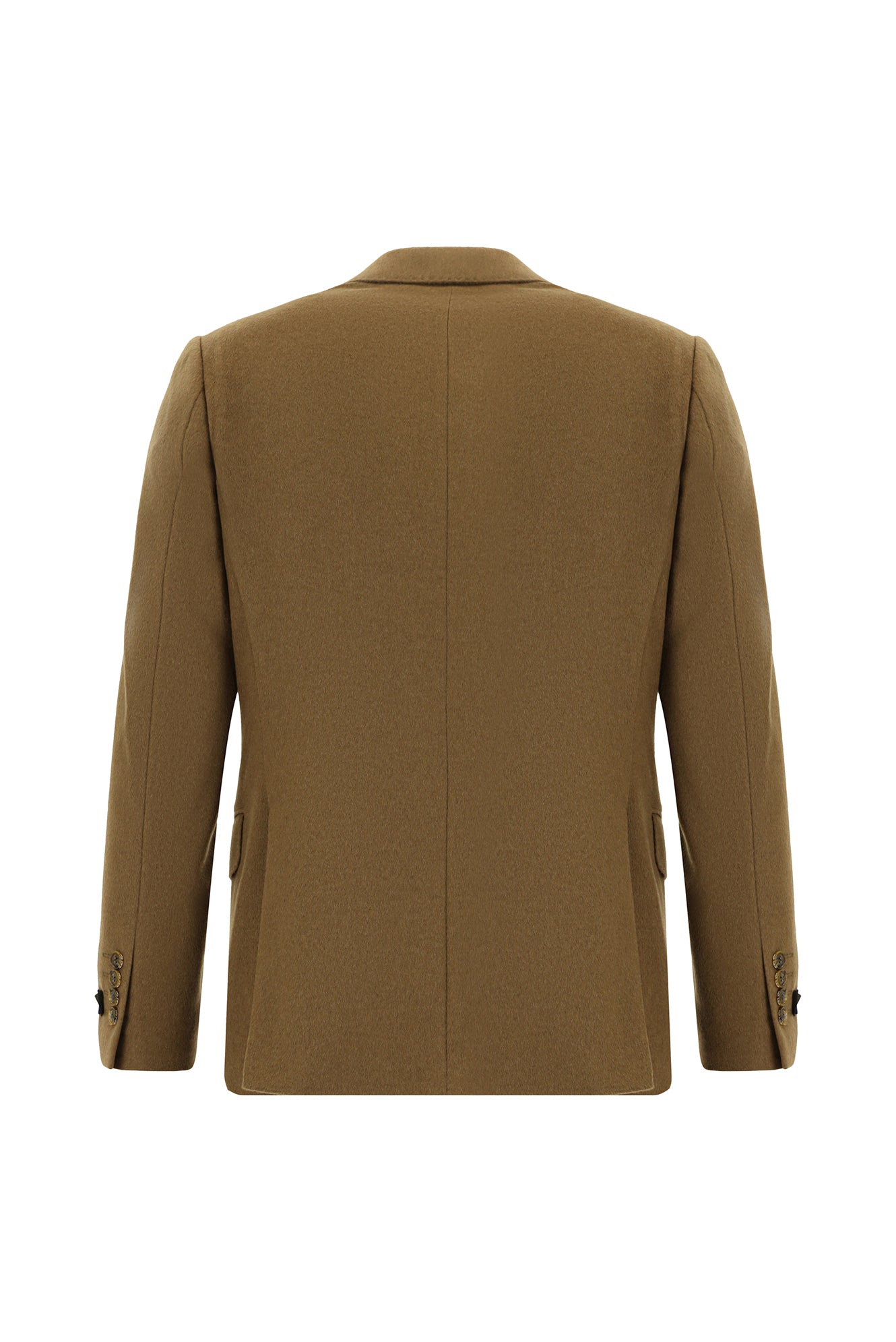 Camel Slim Fit Dar Kesim Klasik İtalyan Kaşmir Ceket