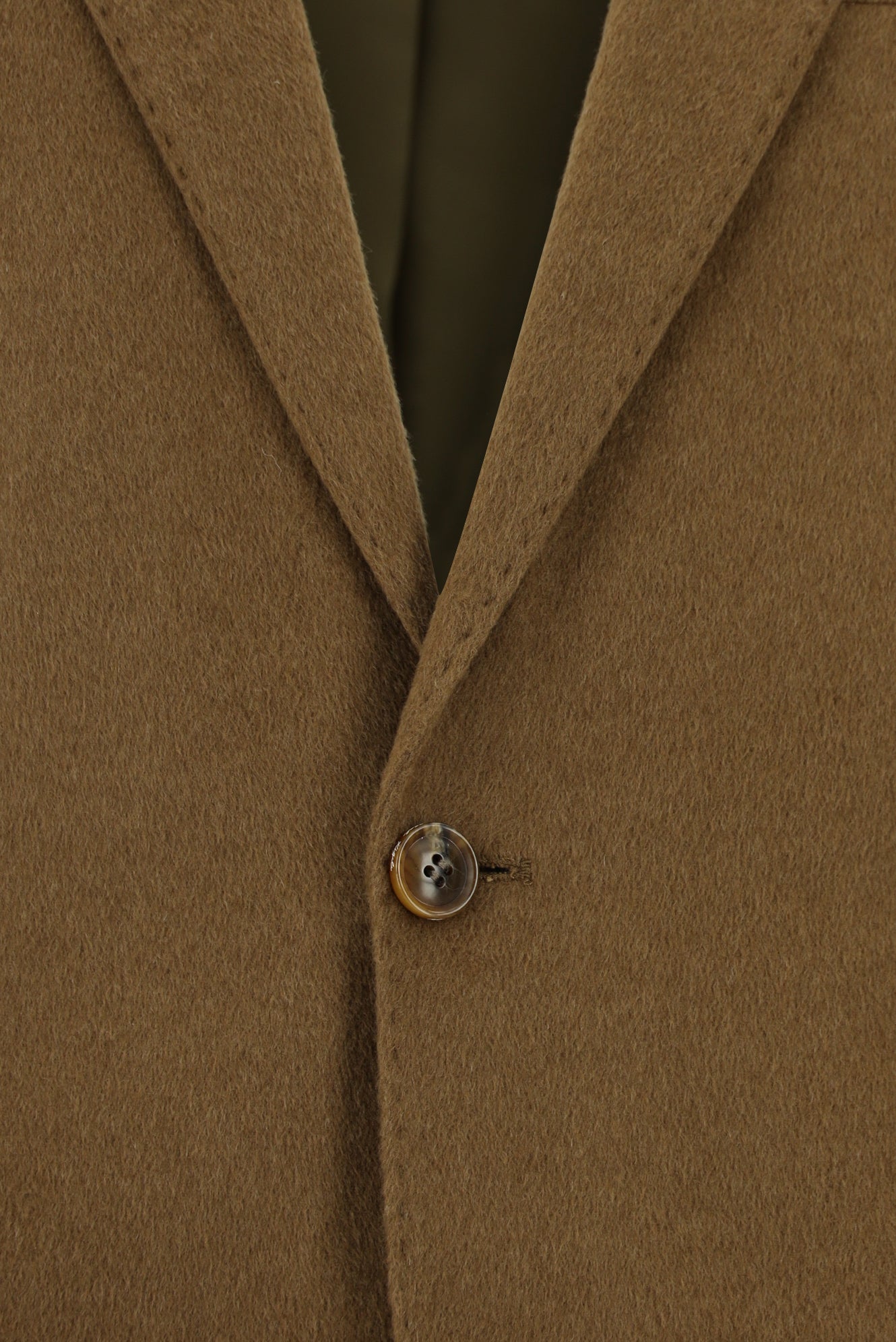 Camel Regular Fit İtalyan Kaşmir Ceket